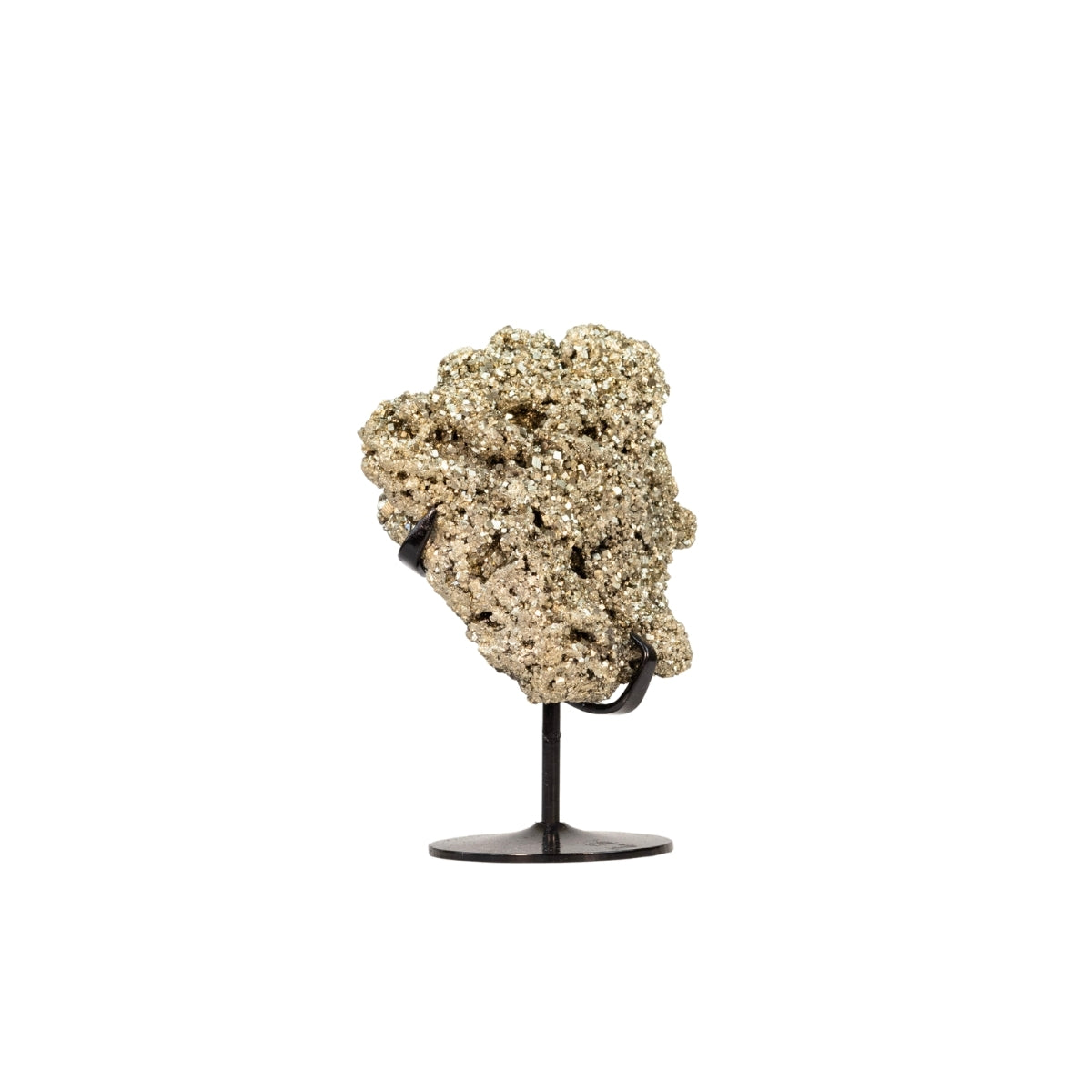Pedra Pirita Cristalizada na Base Metal 1,326 kg