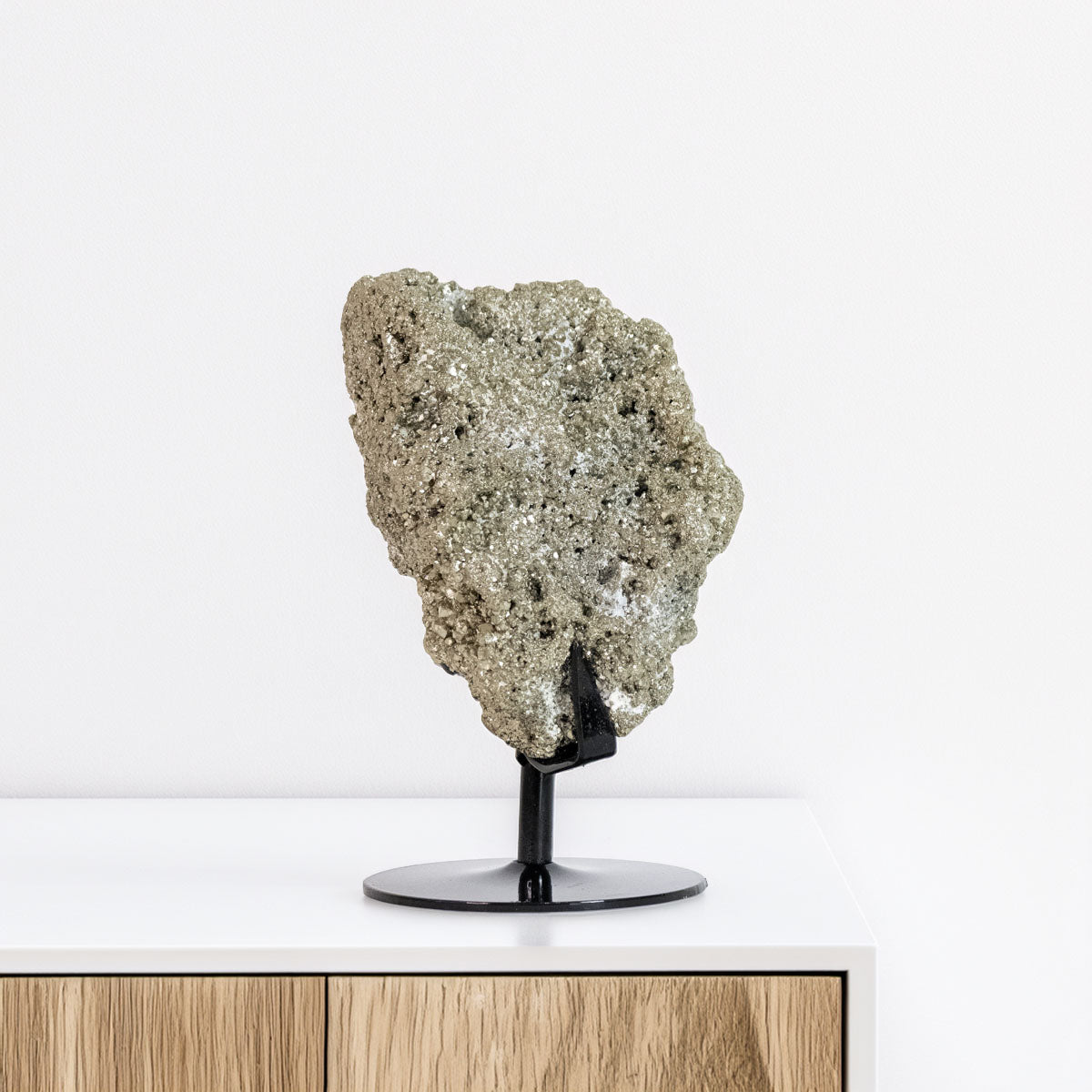 Pedra Pirita Cristalizada na Base Metal 2,470 kg