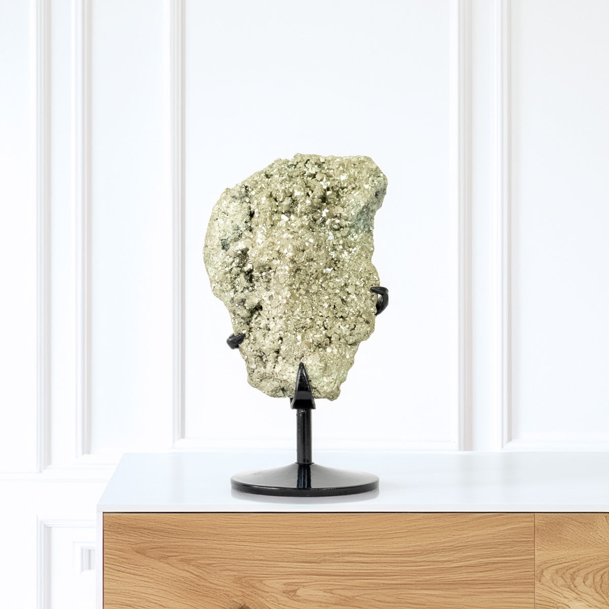 Pedra Pirita Extra na Base de Metal Preto 1,628 kg