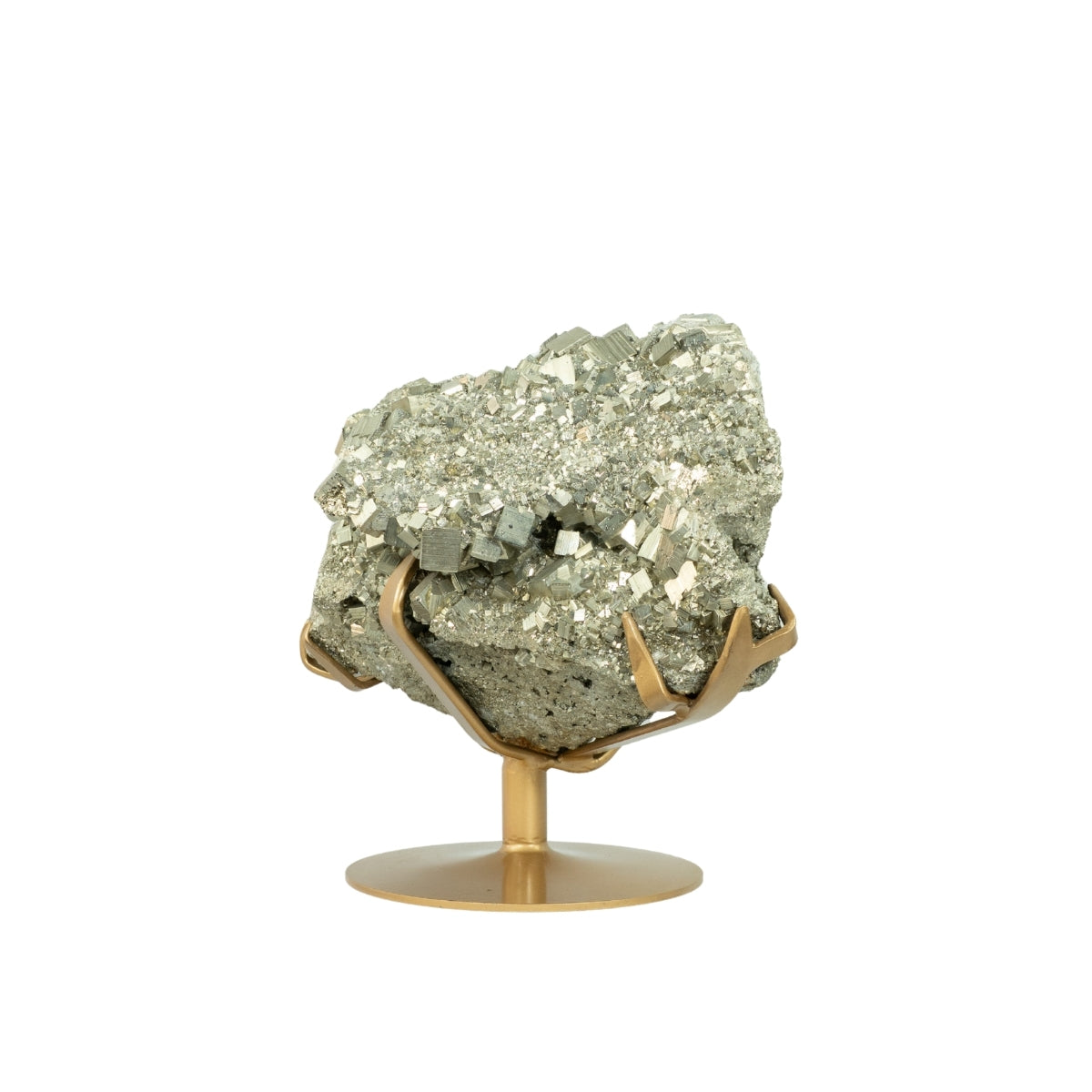 Pedra Pirita Grande Cúbica de Navajun Espanha Base Metal Cor Dourado 32,95 kg