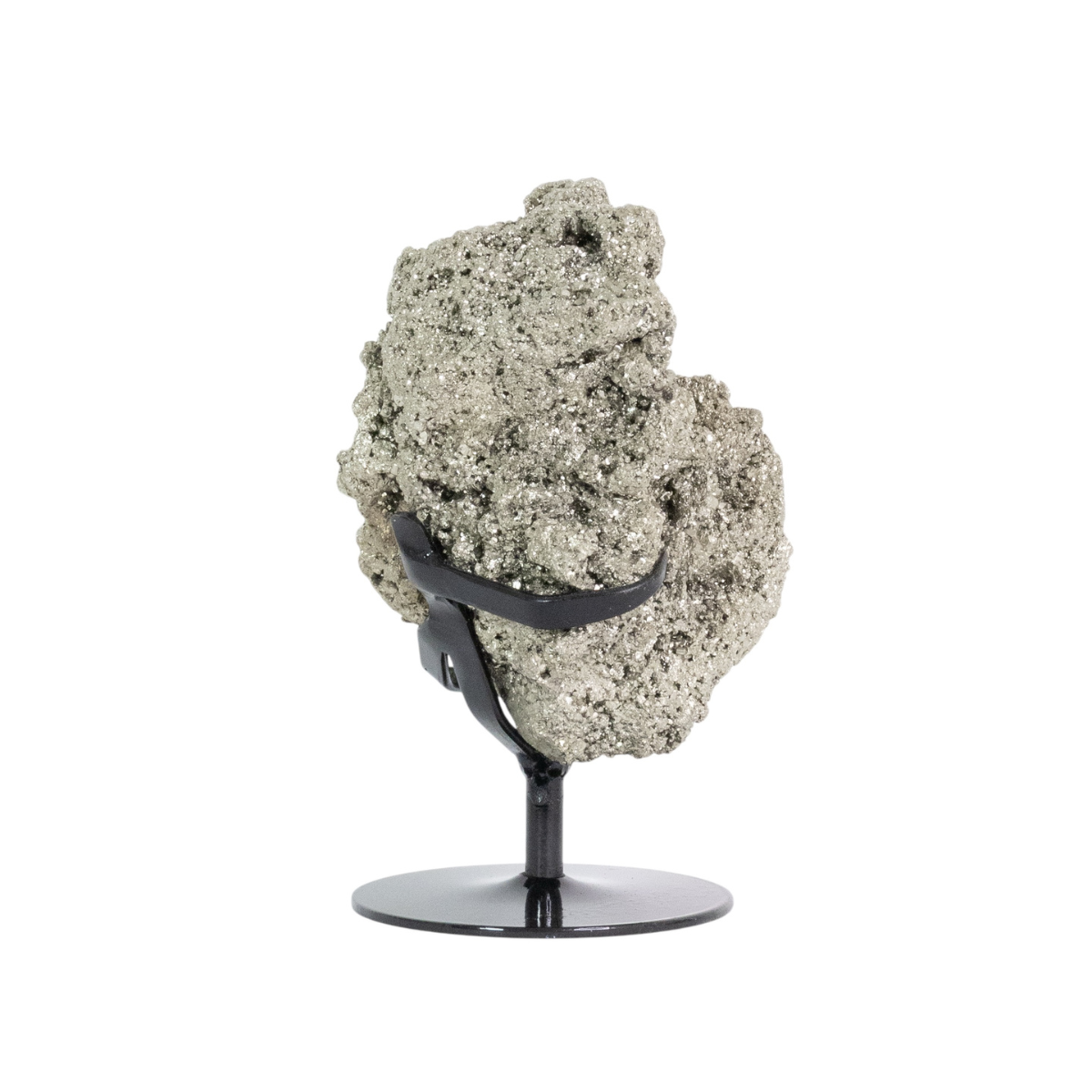 Pedra Pirita Na Base De Metal Preto 2,820 Kg