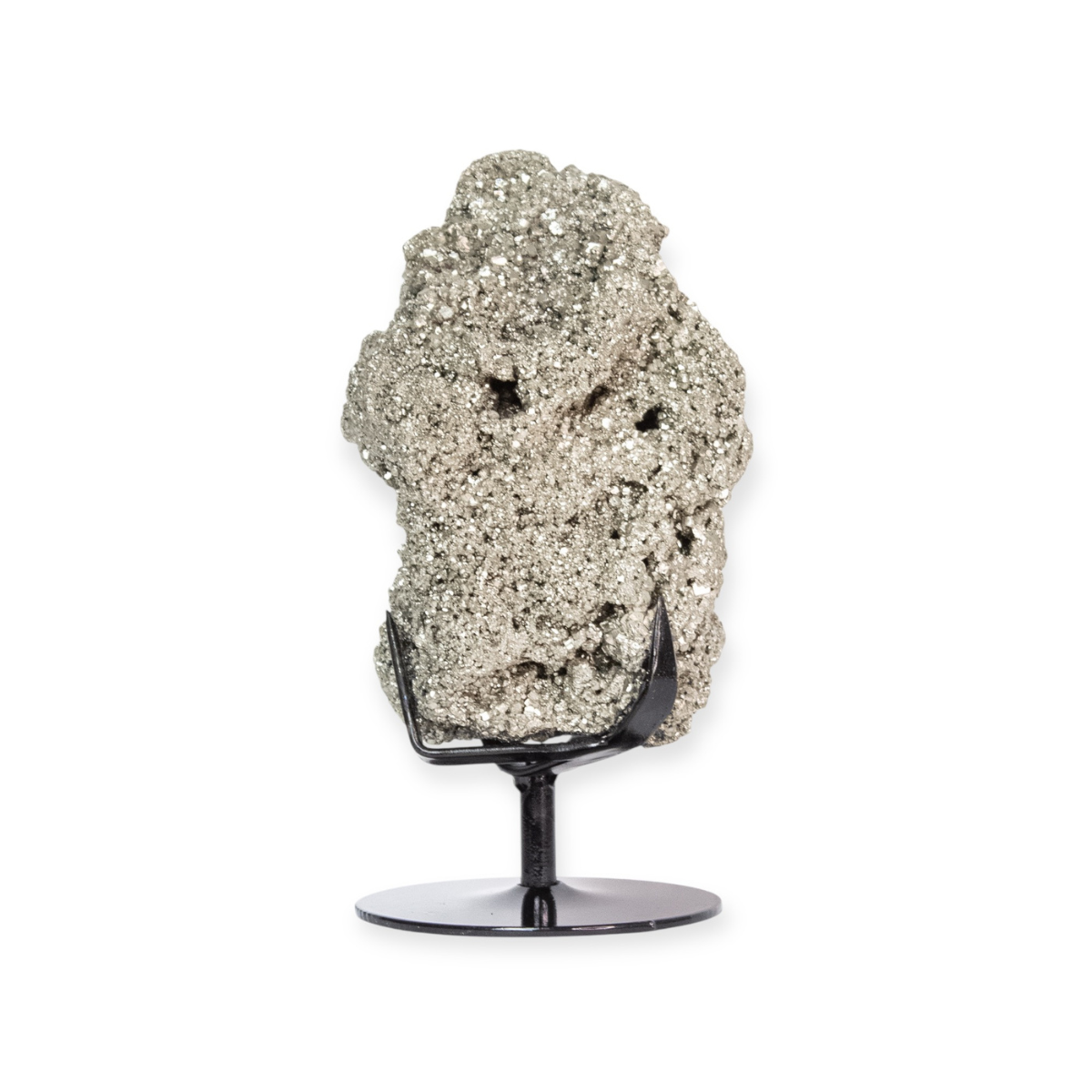 Pedra Pirita Na Base De Metal Preto 2,890 Kg