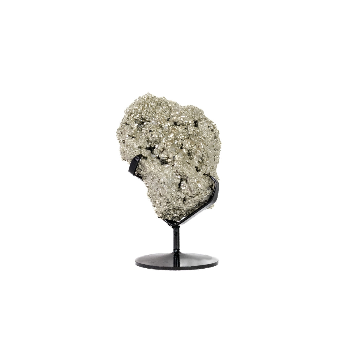 Pedra Pirita Na Base De Metal Preto 3,610 kg