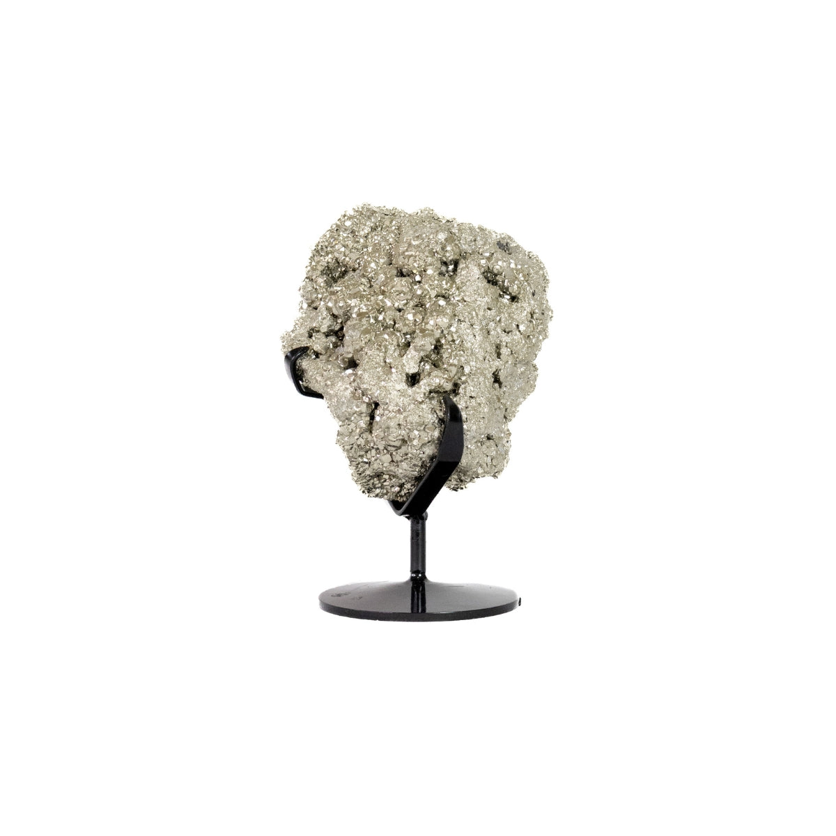 Pedra Pirita Na Base De Metal Preto 3,610 kg