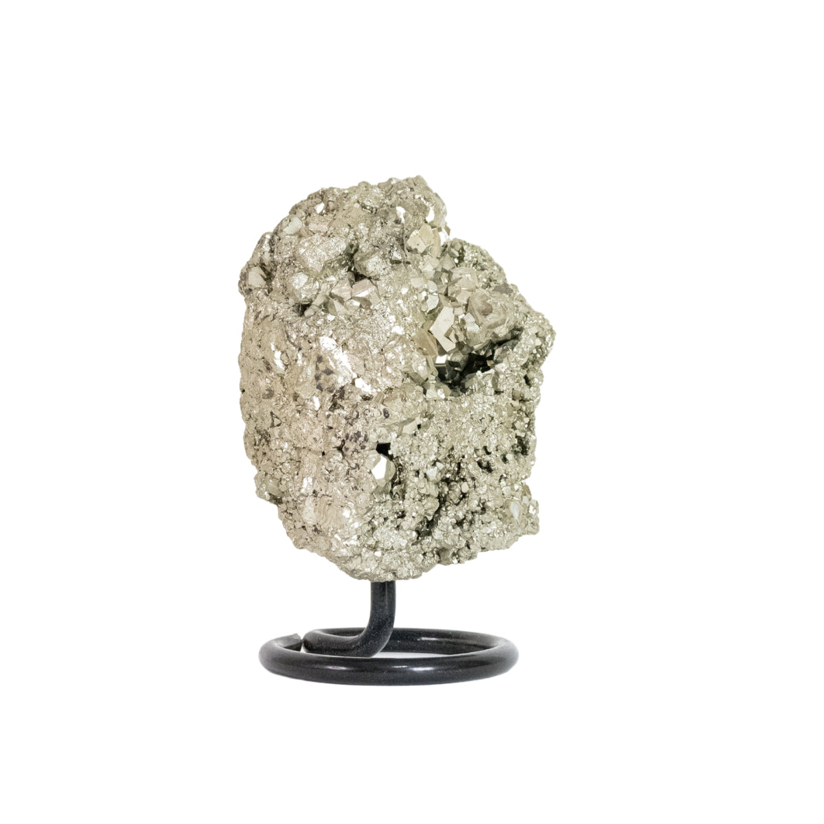 Pedra Pirita na Base Metal Preto 2,147 kg