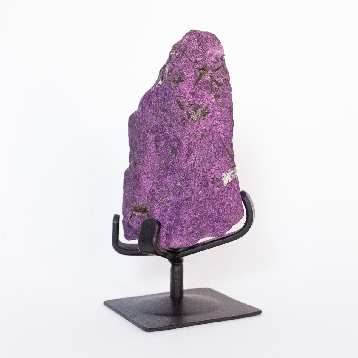 Pedra Purpurita na Base de Metal 489 gramas