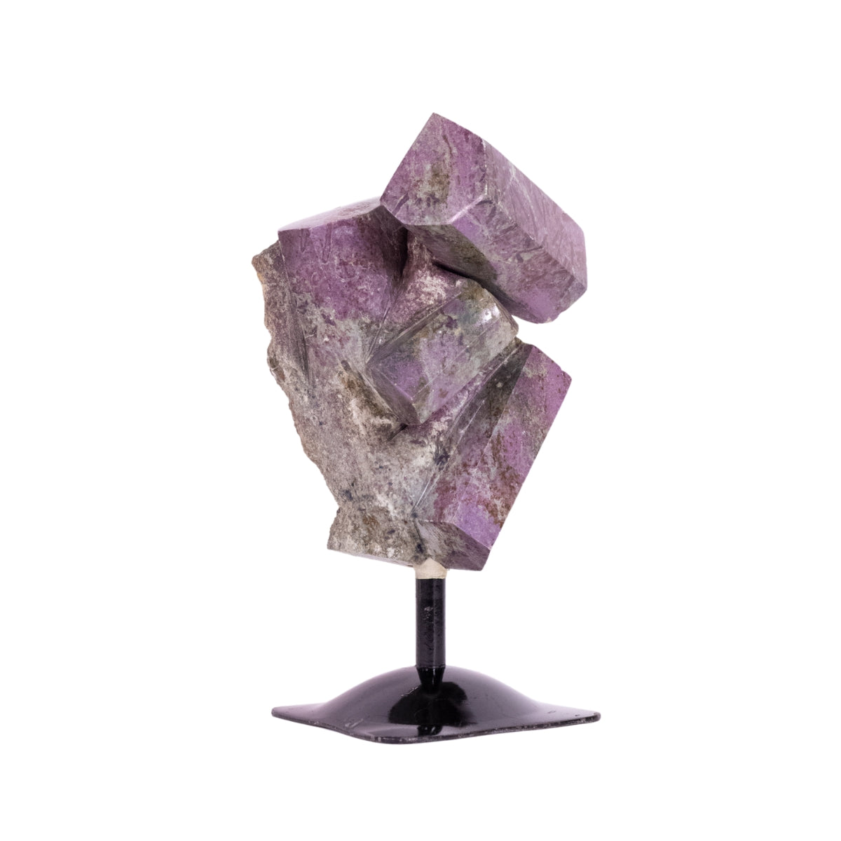 Pedra Rubi Natural Extra Polido na Base Metal Preto 3,220 kg