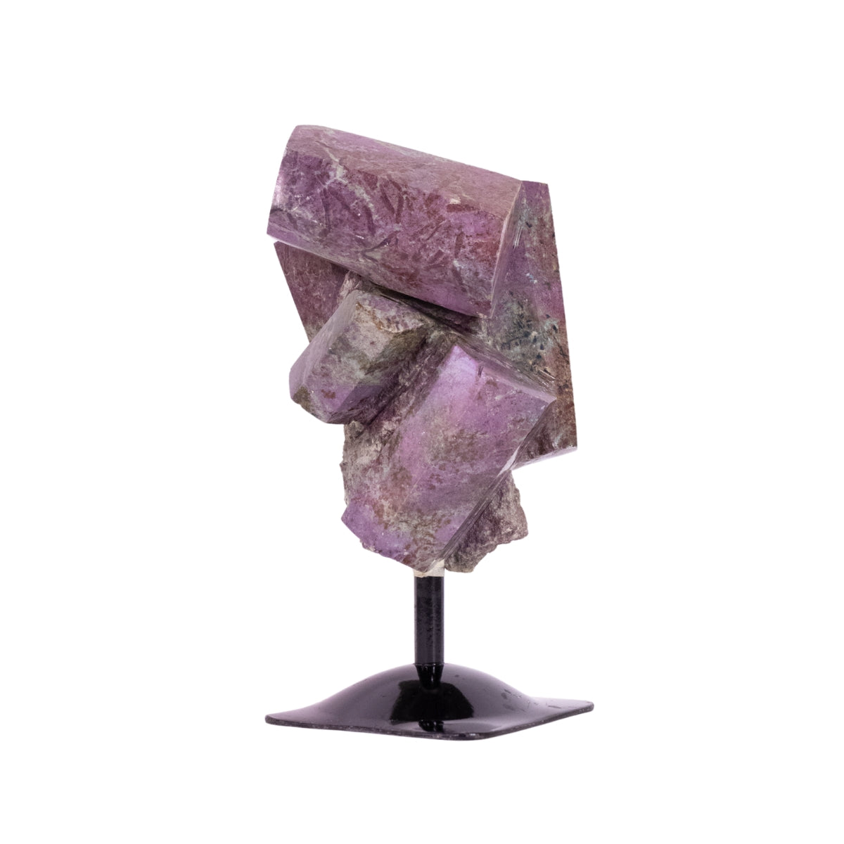 Pedra Rubi Natural Extra Polido na Base Metal Preto 3,220 kg
