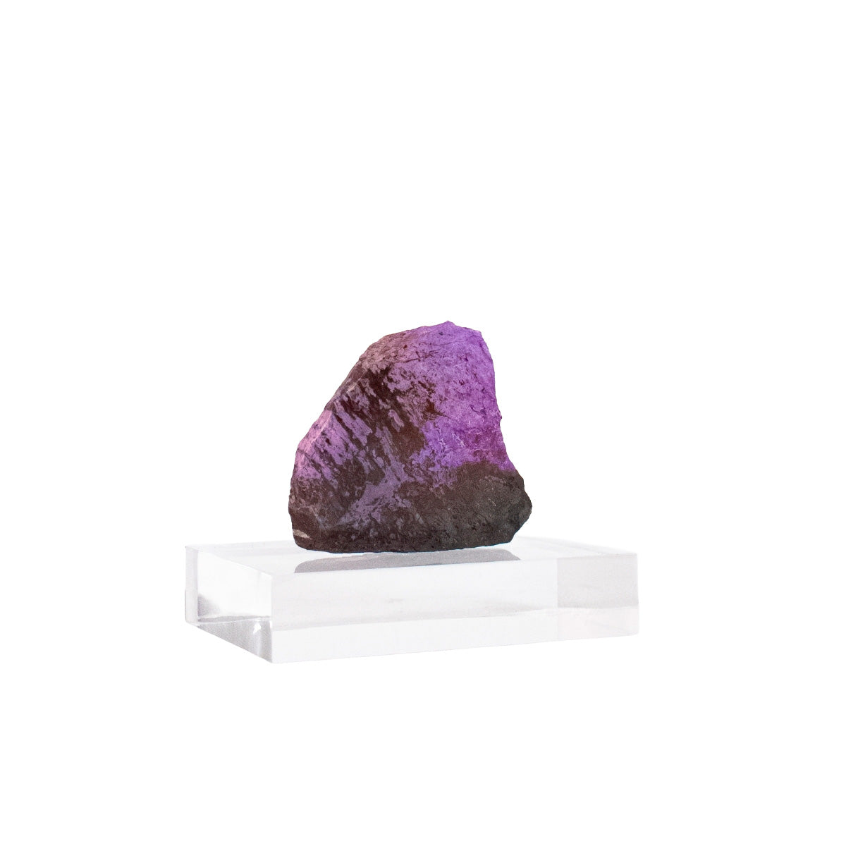 Pedra Sugilita ( Sugilite ) Semi Polida Extra na Base Acrílica ( Coleção) 210 gramas
