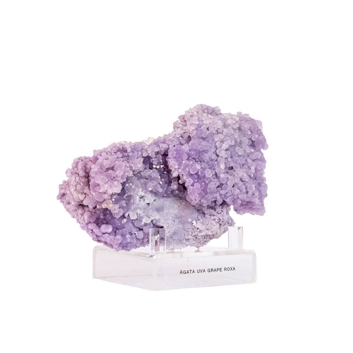 Pedra Ágata Uva Grape na Base Acrílica ( Coleção ) 770 gramas