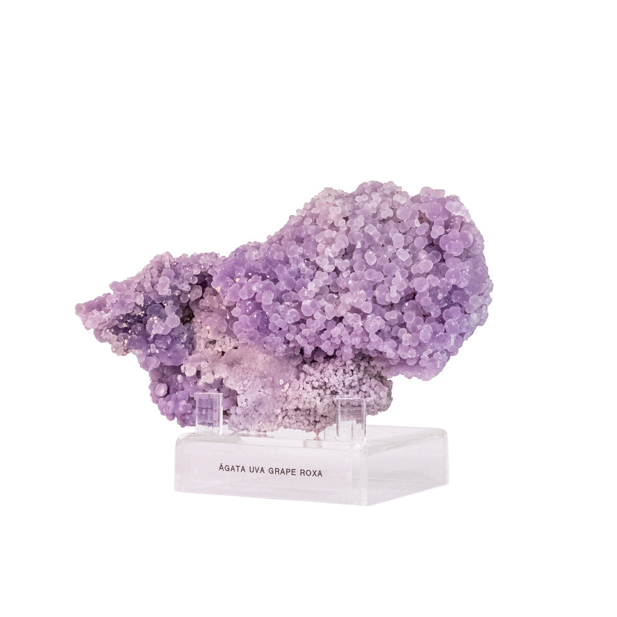 Pedra Ágata Uva Grape na Base Acrílica ( Coleção ) 770 gramas