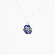 Pingente Pedra Azurita Natural 22,5 quilates Em Prata 950