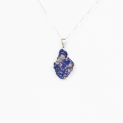 Pingente Pedra Azurita Natural 27,5 quilates Em Prata 950
