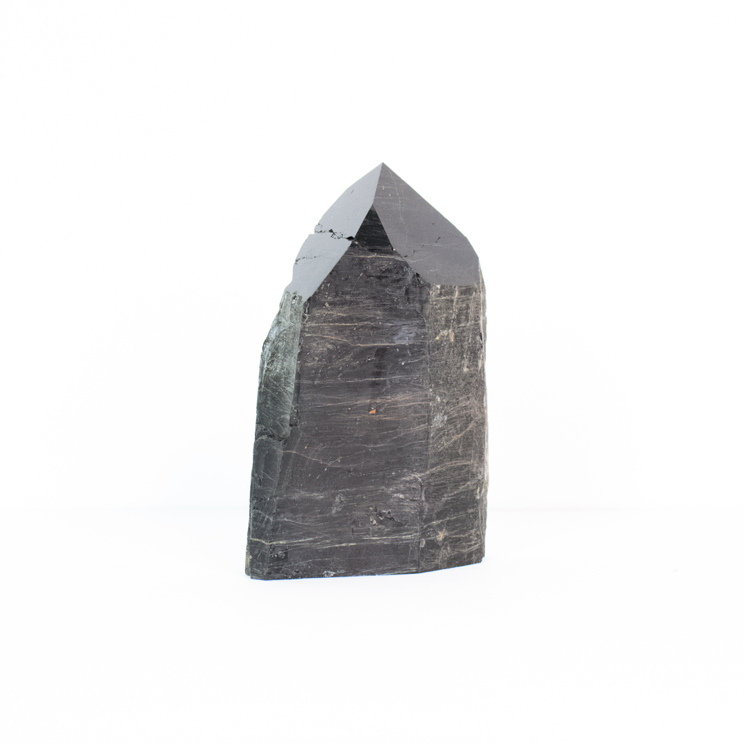 Ponta Turmalina Negra Semi Polida 1,097 kg