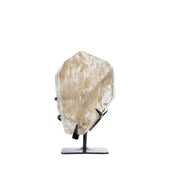 Ponta de Citrino Natural Extra Polido na Base Metal Preto (raro - coleção) 1,660 kg