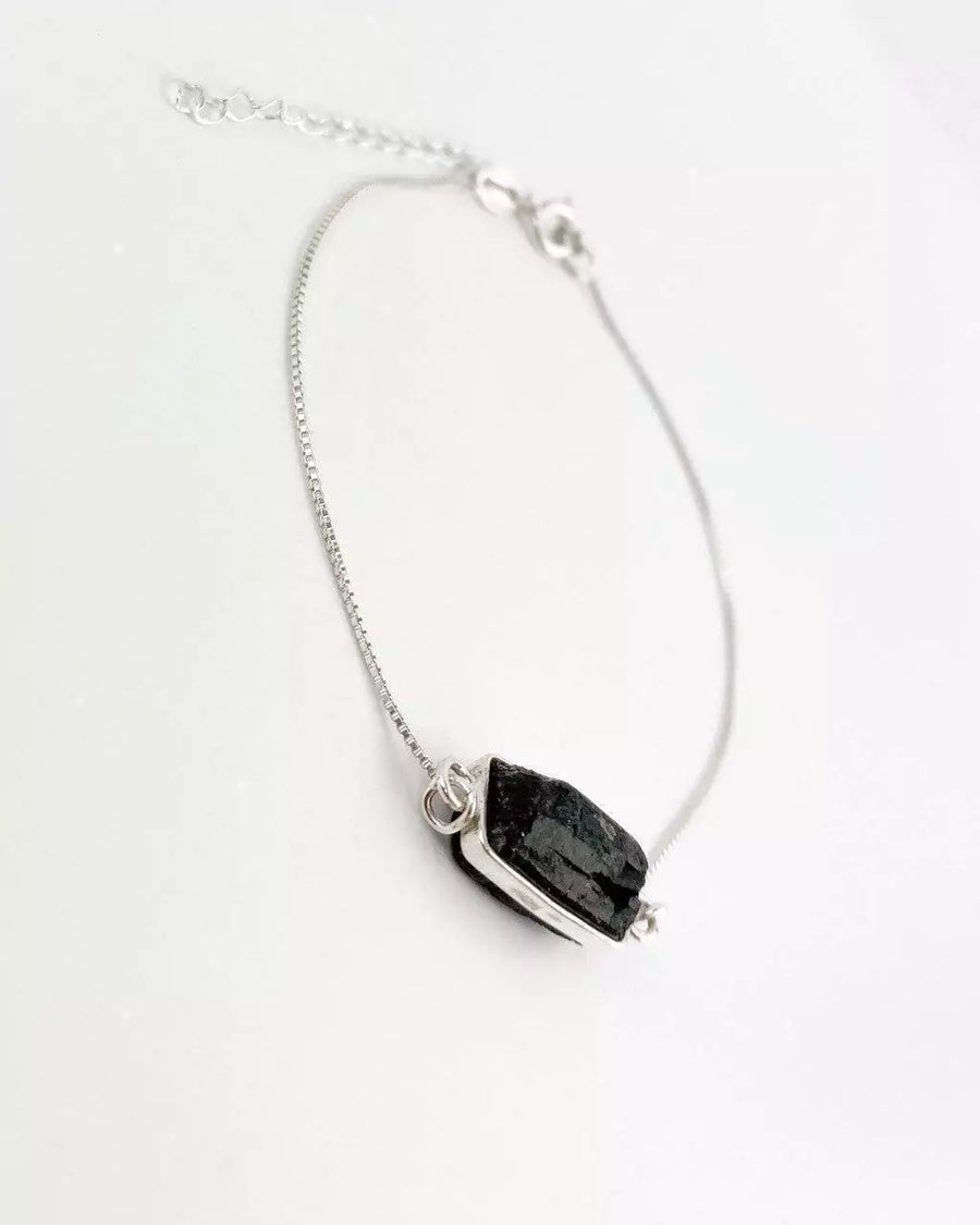 Pulseira Turmalina bruta Prata 925