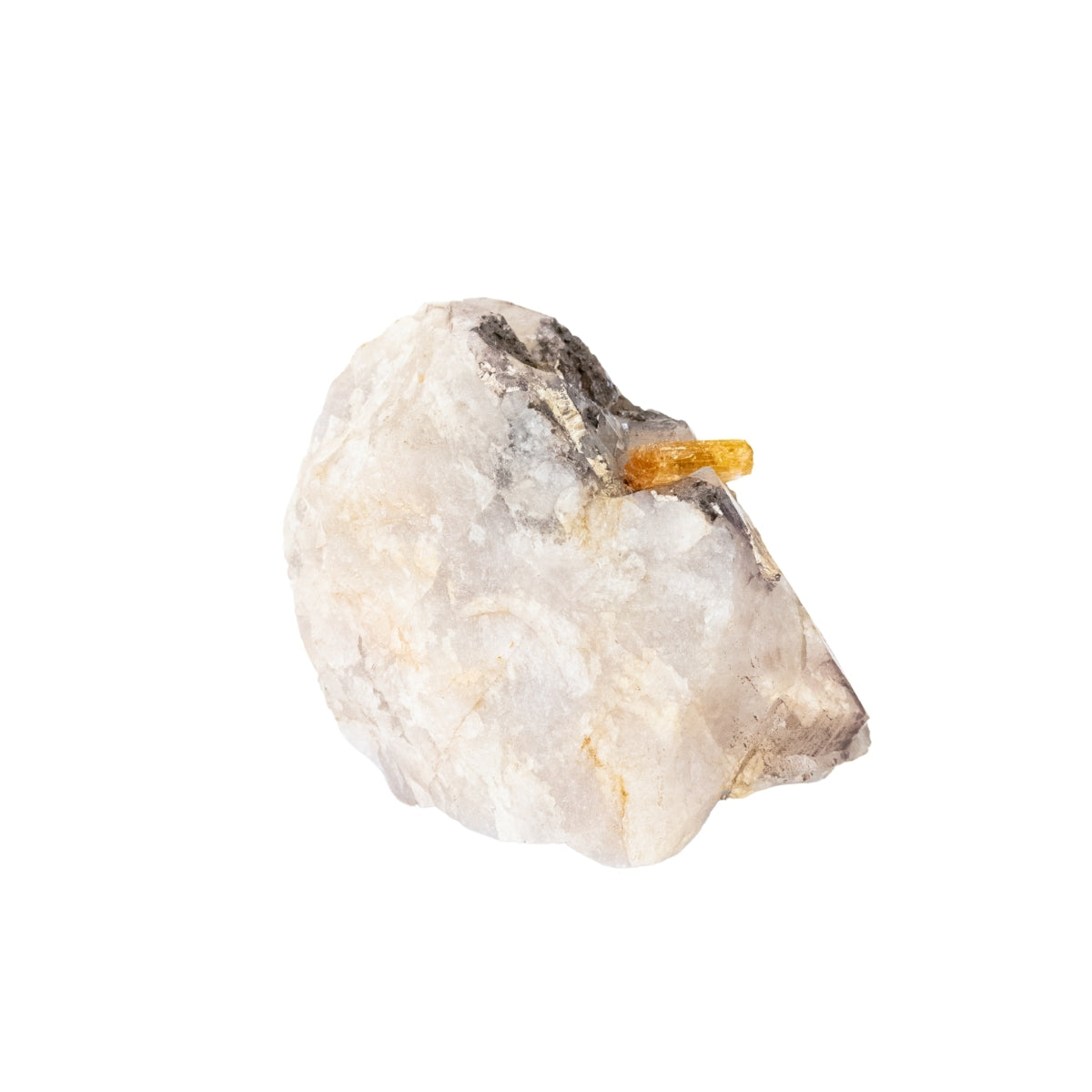 Topázio Imperial na Matriz de Quartzo Bruto Extra ( Coleção ) (Raro) 1,665 kg