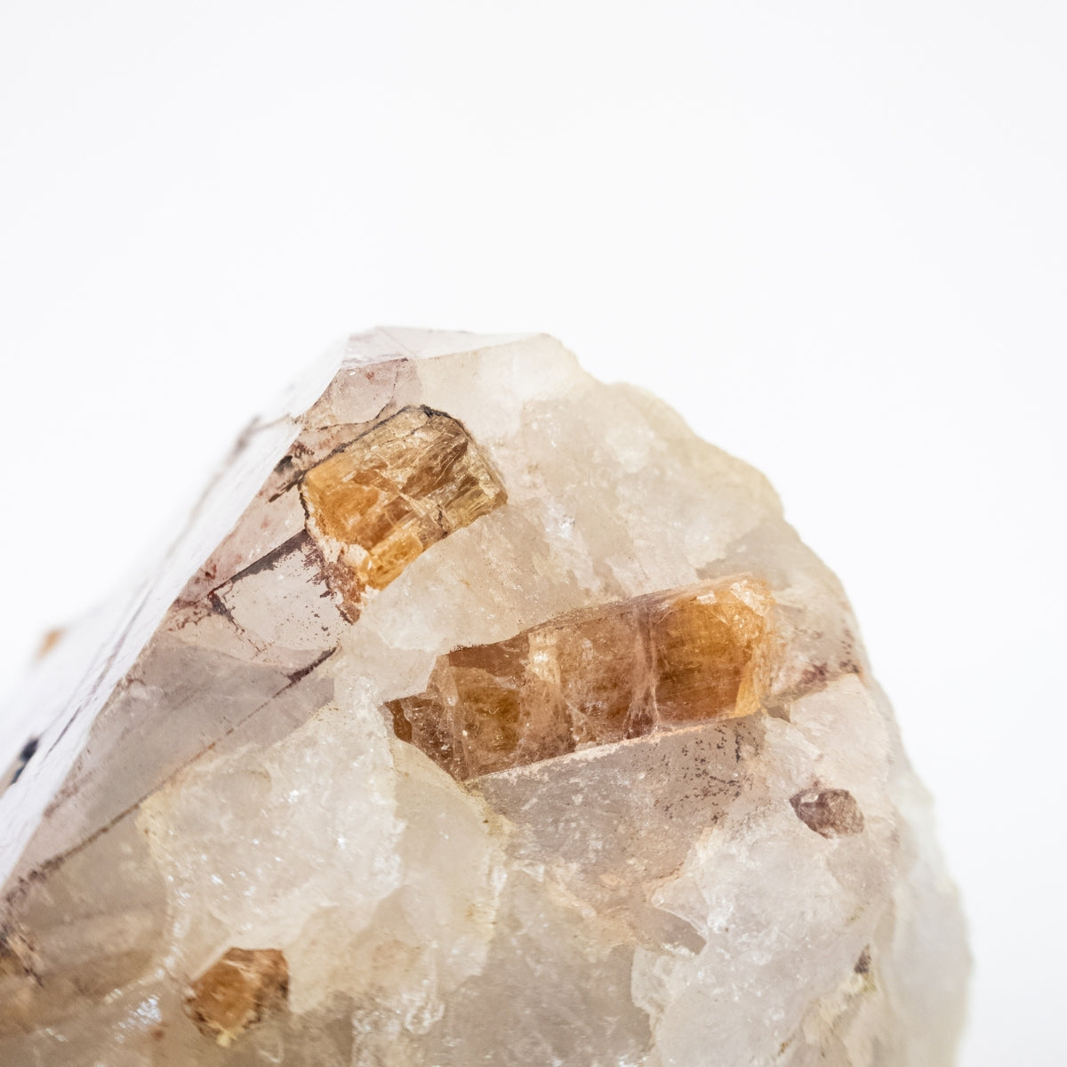 Topázio Imperial na Matriz de Quartzo Bruto Extra ( Coleção ) (Raro) 1,665 kg