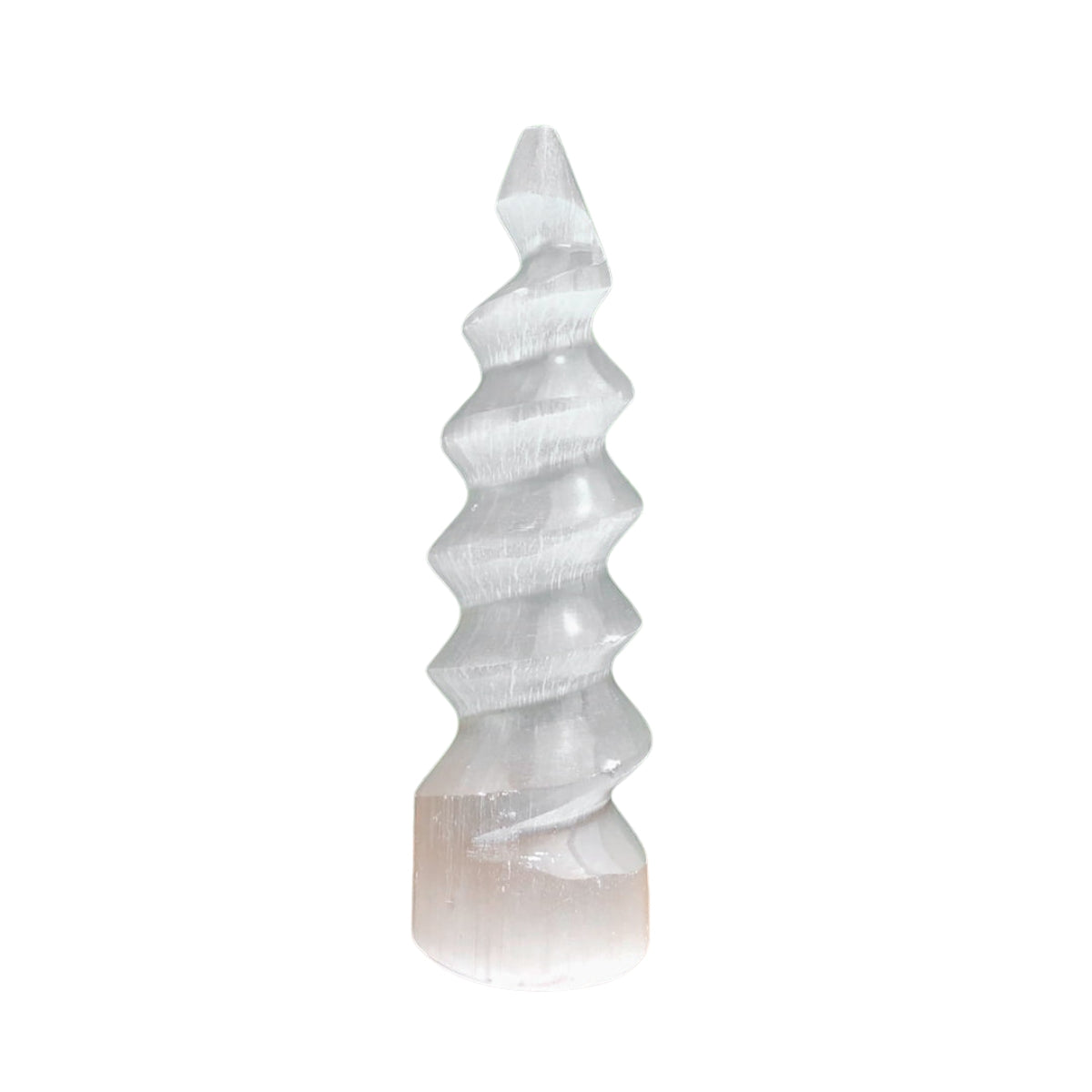 Torre Espiral de Selenita Branca