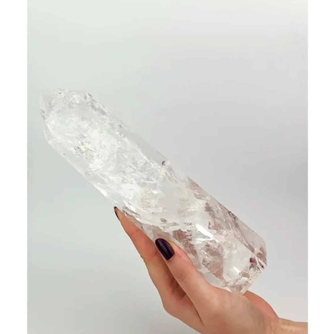 Ponta Polida Cristal de Quartzo Canalizador - 1,100 a 1,300 Kg