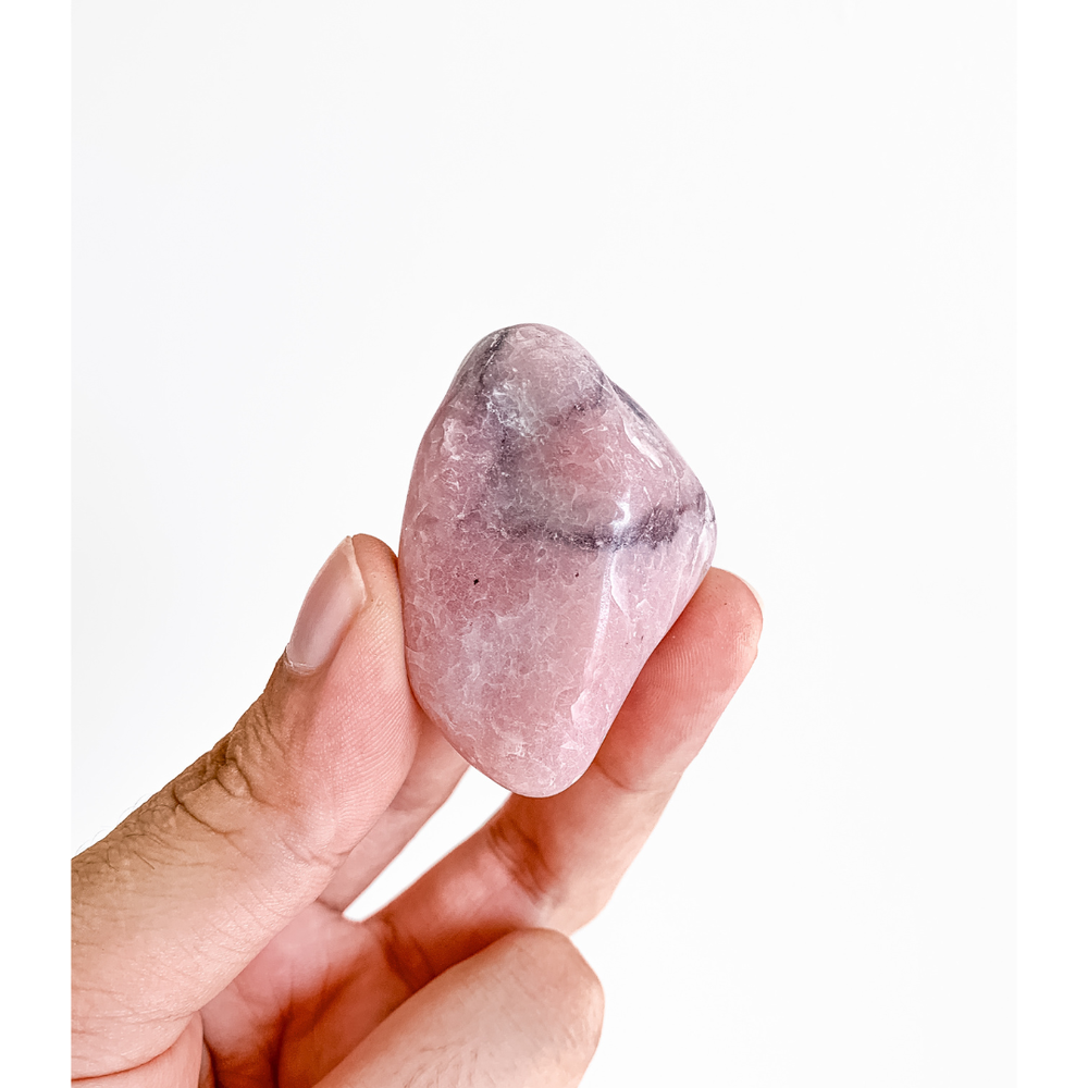 Pedra Opala Rosa Polida Coleçao 63 Gramas