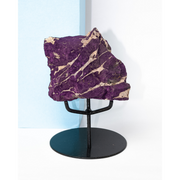 Pedra Purpurita na Base de Metal 600 gramas