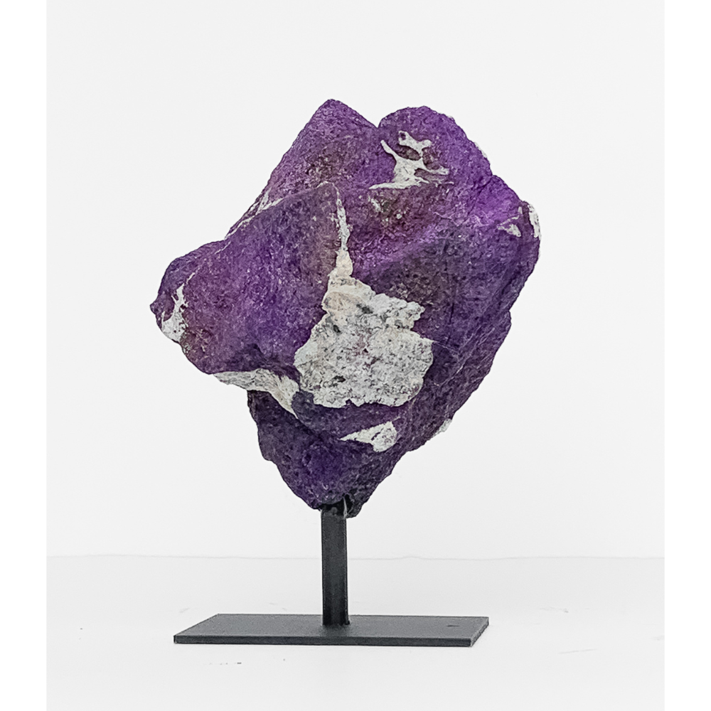 Pedra Purpurita Australiana Natural Na Base De Metal 660g Aprox.