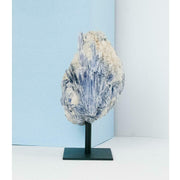 Cianita Azul na Base de Metal Preto Fosco