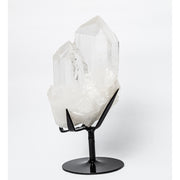 Drusa Cristal De Alta Pureza Base Metal Preta 1,960 Kg