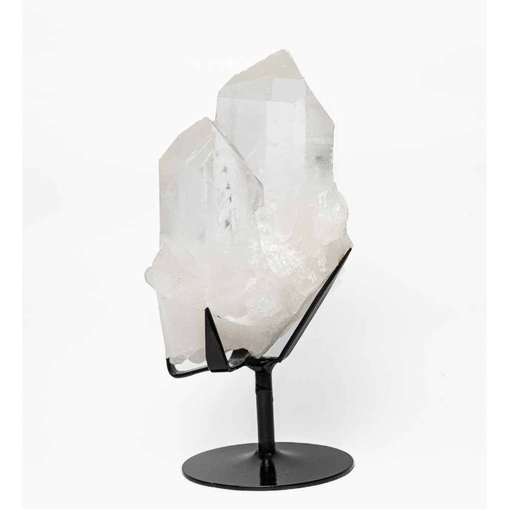 Drusa Cristal De Alta Pureza Base Metal Preta 1,960 Kg