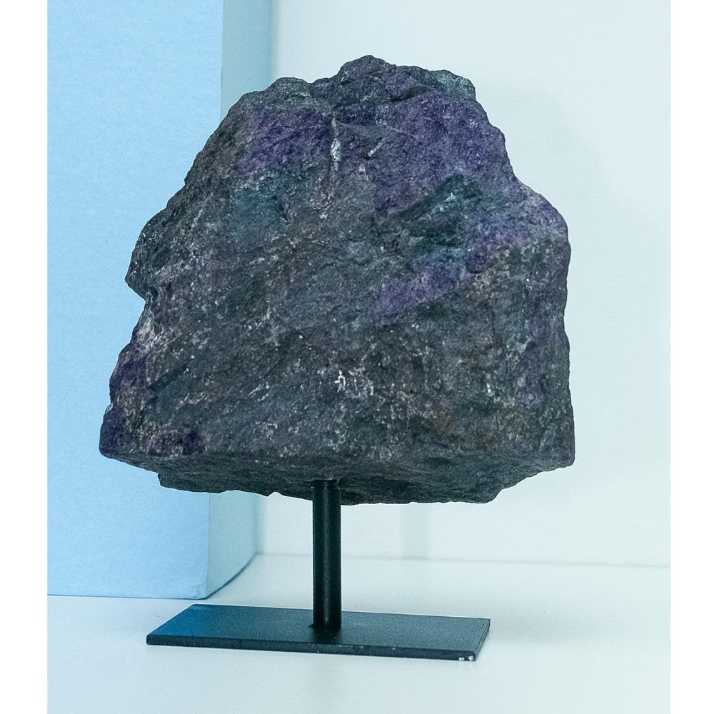 Pedra Purpurita Na Base De Metal 857 Gramas
