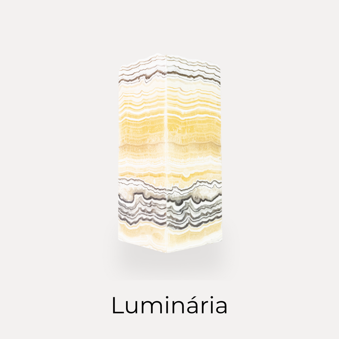 luminárias em Pedra Natural