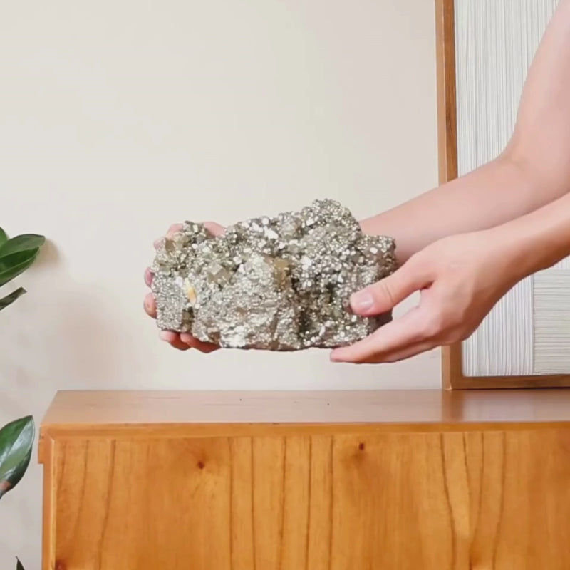 Pedra Pirita Octaédrica Peruana  Extra Bruta 6,203 kg